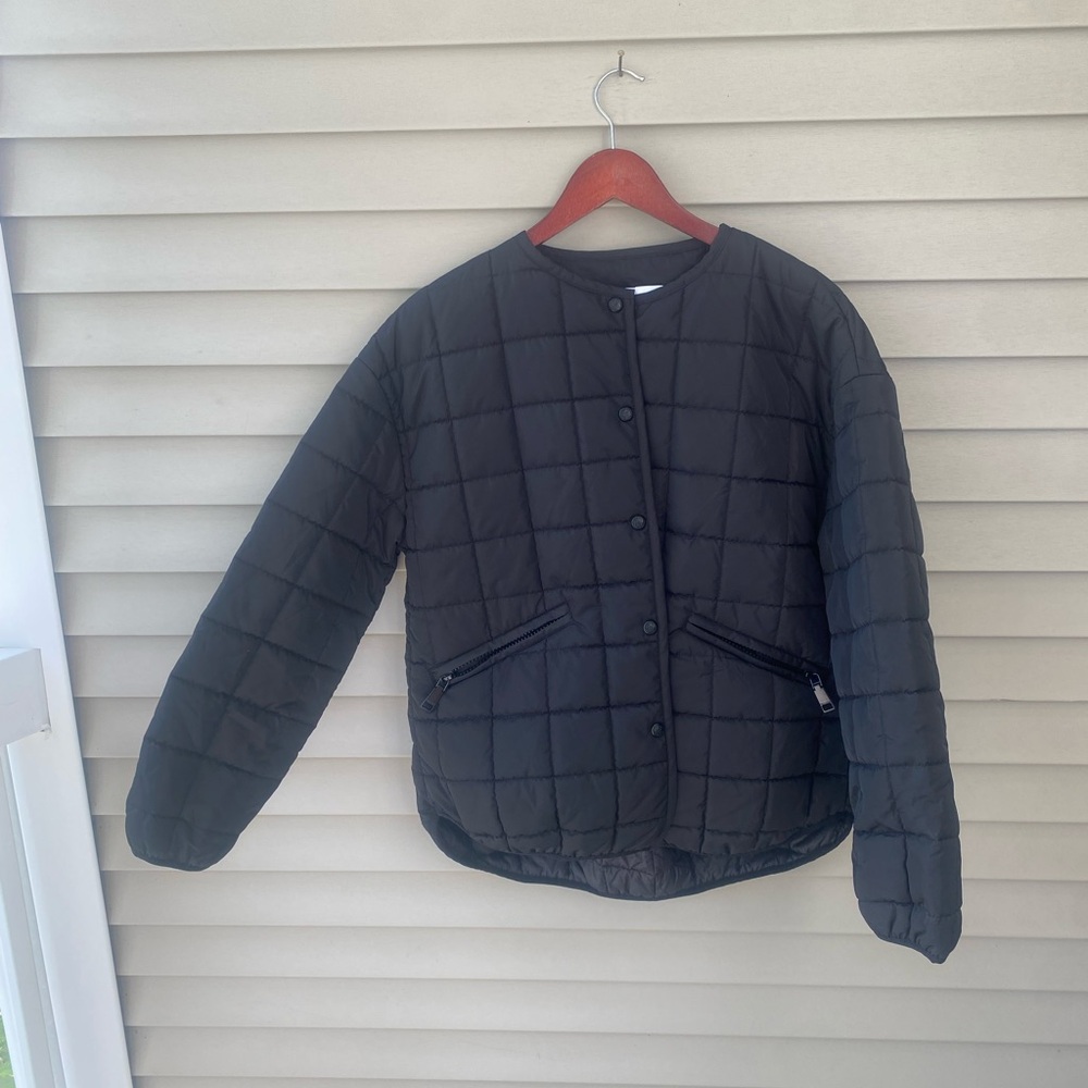 🌈 Rebecca Minkoff Black Puffer Jacket Quilted Design